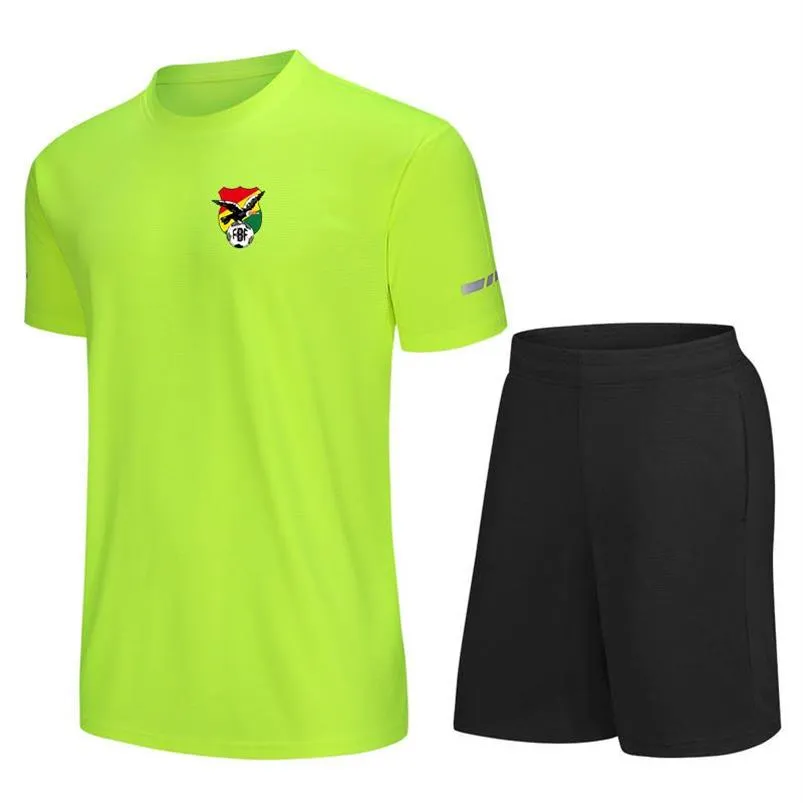 Bolivie Équipe de football Hommes Football Formation Survêtements Jersey Séchage rapide Chemise de football à manches courtes Logo personnalisé T-shirts d'extérieur 333w