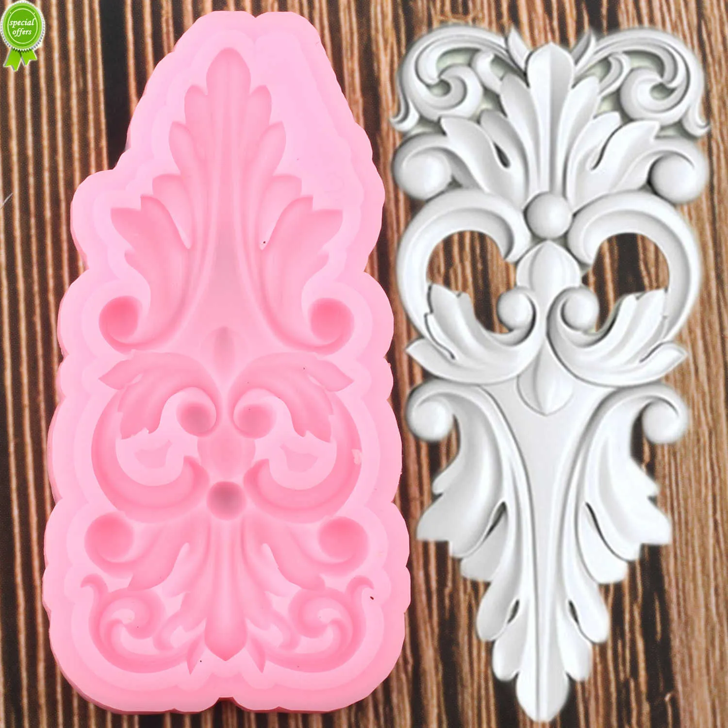 New Baroque Scroll Leaf Border Silicone Molds DIY Cupcake Topper Fondant Cake Decorating Tools Candy Clay Chocolate Gumpaste Moulds From Doorkitch 4.17 DHgate.Com