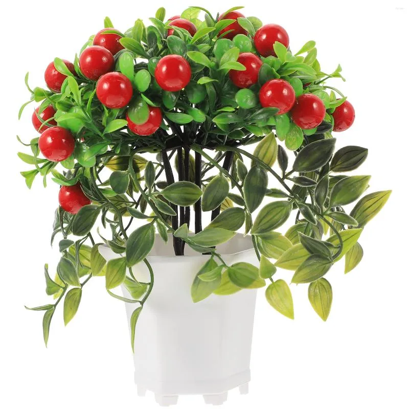 Decoratieve bloemen Outdoor stevige fruitboom decor faux bonsai