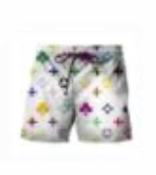 Mens knee length Shorts Men drawstring Beach Pants Designer SwimWear Short full flower Printing Summer Board Man Shorts Swim Short Size XS-6XL