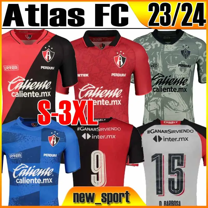 S-xxxl liga mx 23 24 Atlas FCサッカージャージーコールオブデューティコモラティブキットホーム2023 2024優勝スペシャルジュリアンキノンジェレミーマルケスゴンザロメンフットボールシャツ