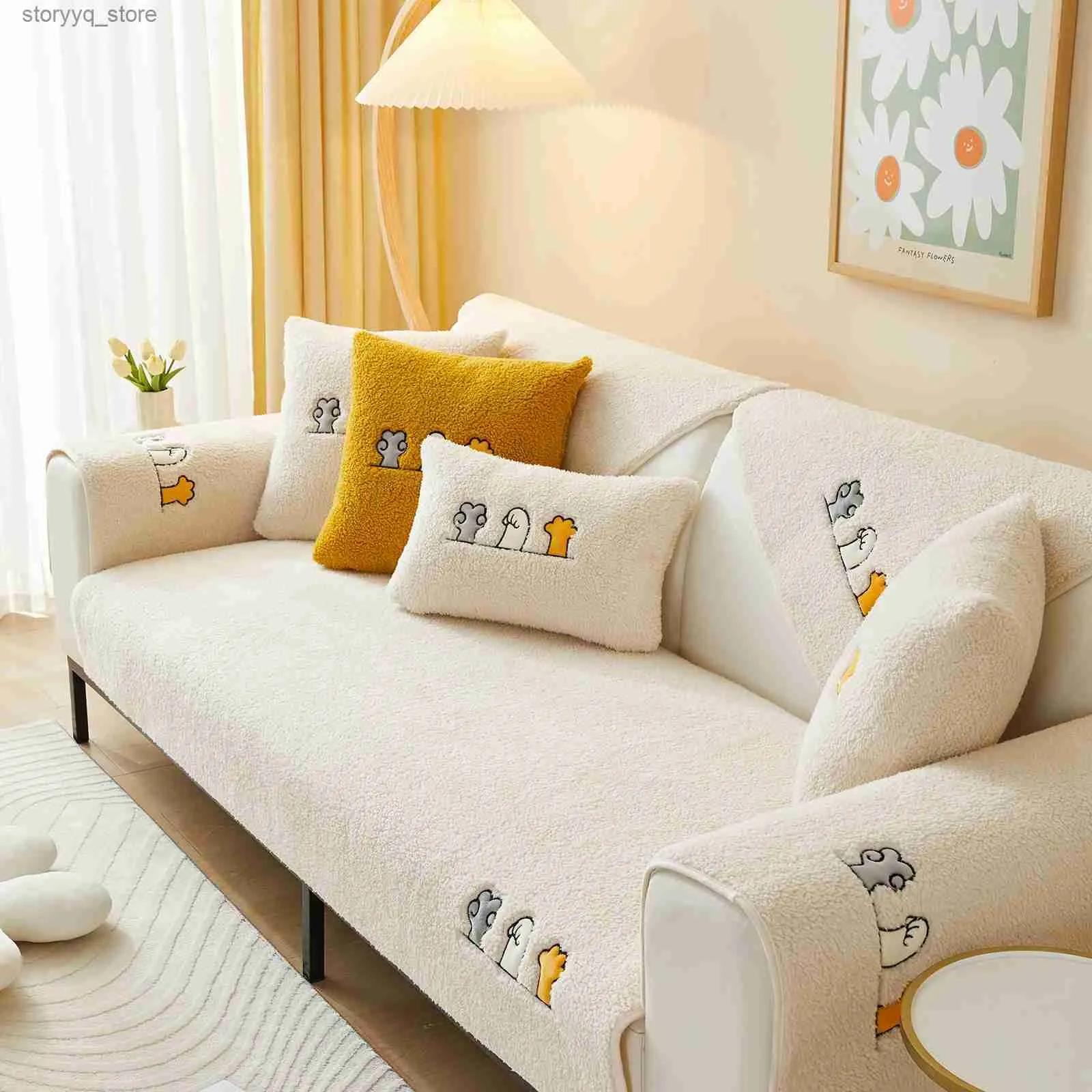 Chair Covers Sherpa Fleece Sofa Couch Covers Super Soft Warm Plush
