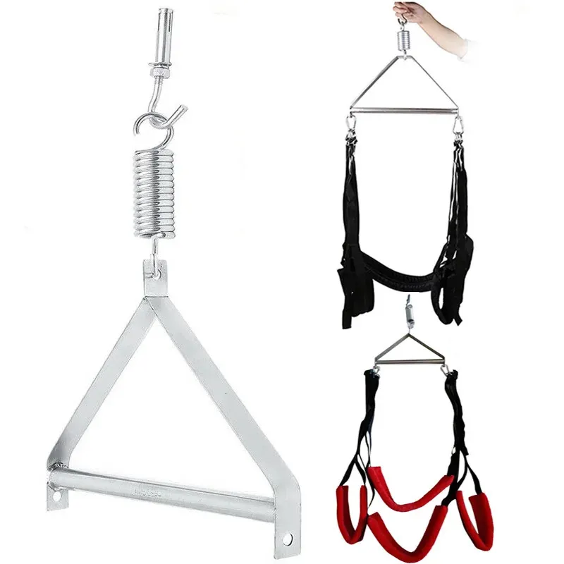 Sex Furniture Sex Swing Trépied en métal Stents Hamac sexuel Meubles Bondage Chaises pour adultes Porte suspendue Balançoires Jouets érotiques pour couples 231130