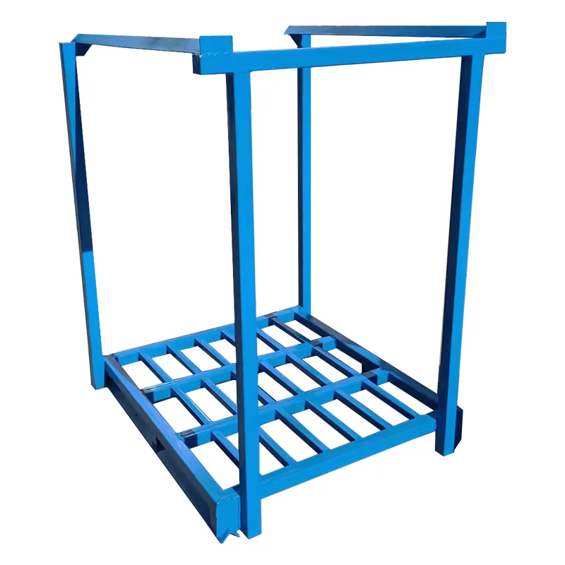 Warehouse storage detachable metal stacking pallet big bag rack Industrial Warehouse Storage Stacking Rack