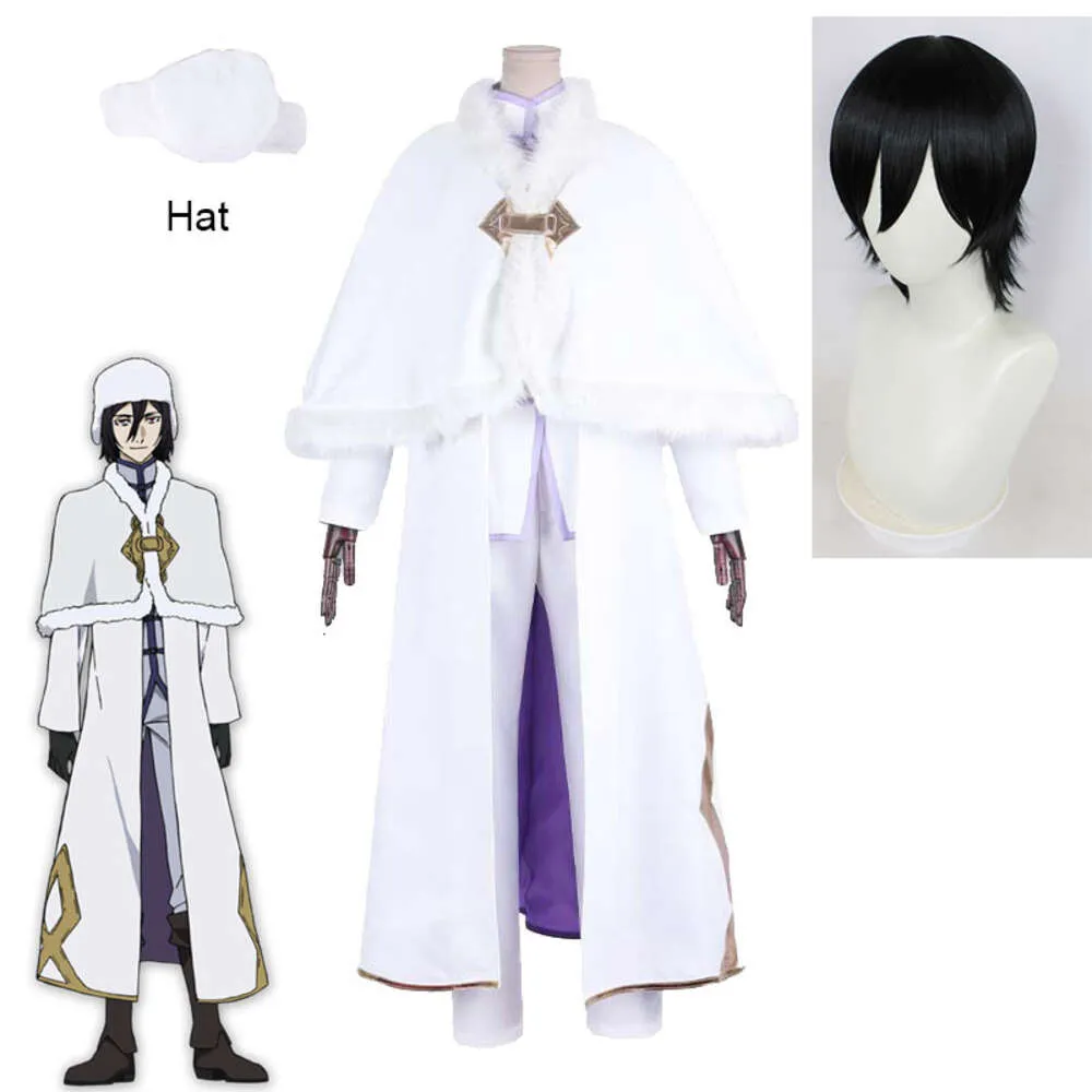 Anime D Cosplay Costume Bungo Stray Dogs Fyodor Dostoevsky Wig Headgear Halloween Party Uniform Suits