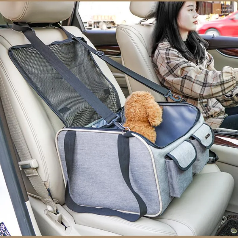 Hondenauto -zitplaatsen Cat en Universal Small Transport Multifunction Basket Ademvol comfortabel