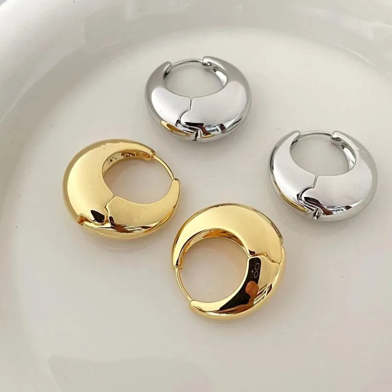 Серьги-кольца, 5 пар, позолоченные 18 карат, минималистичные украшения для женщин, массивные драгоценности