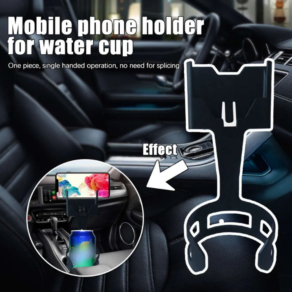 Uppgradera mobiltelefonen Hoder Universal Car Drink Beverage Holder Multifunktionell vattenkoppmontering Stativ Kaffedrycker Biltillbehör