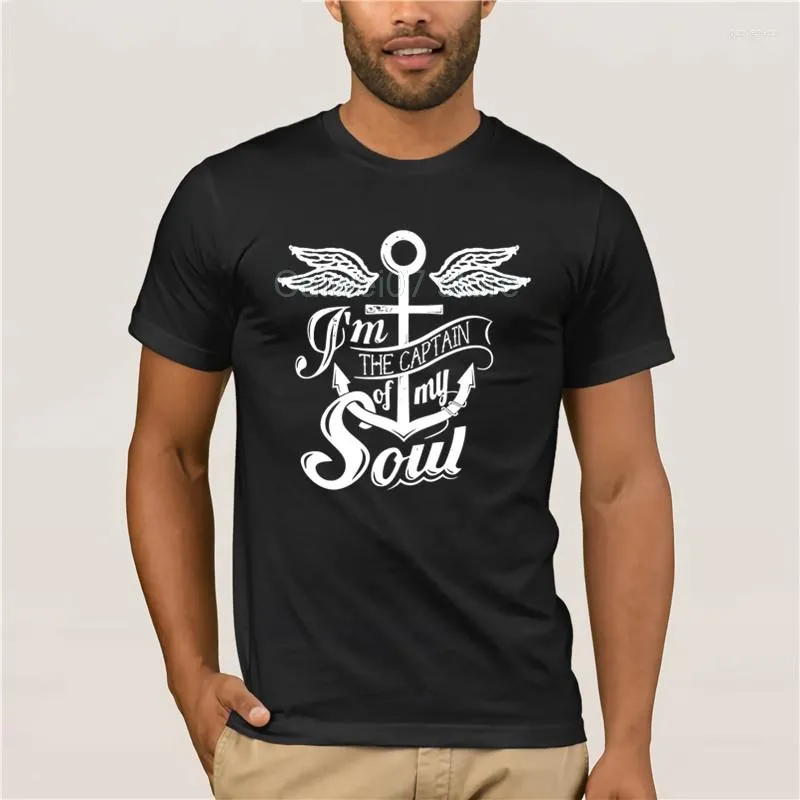 Męskie koszule modne kreatywne t-shirt graficzny najlepszy kapitan My Soul Sports Man's Fashion Summer