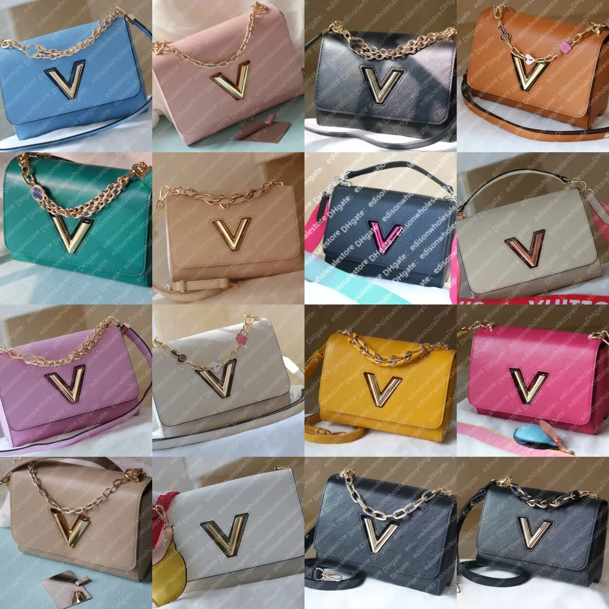 2023 Top Luxury Designers Woman Water Ripples Shoulder Bag Stylish