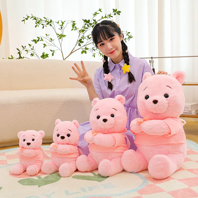 Wholesale Sakura pink bear large plush toys children's games Playmate sofa throw pillow send girlfriend gift