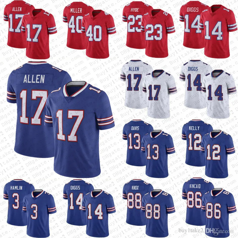 17 Josh Allen von Miller Stefon Diggs Football Football Dalton Kincaid Damar Hamlin Gabriel Davis Tre'davious White Dawson Knox Matt Milano James Cook Bass Kelly