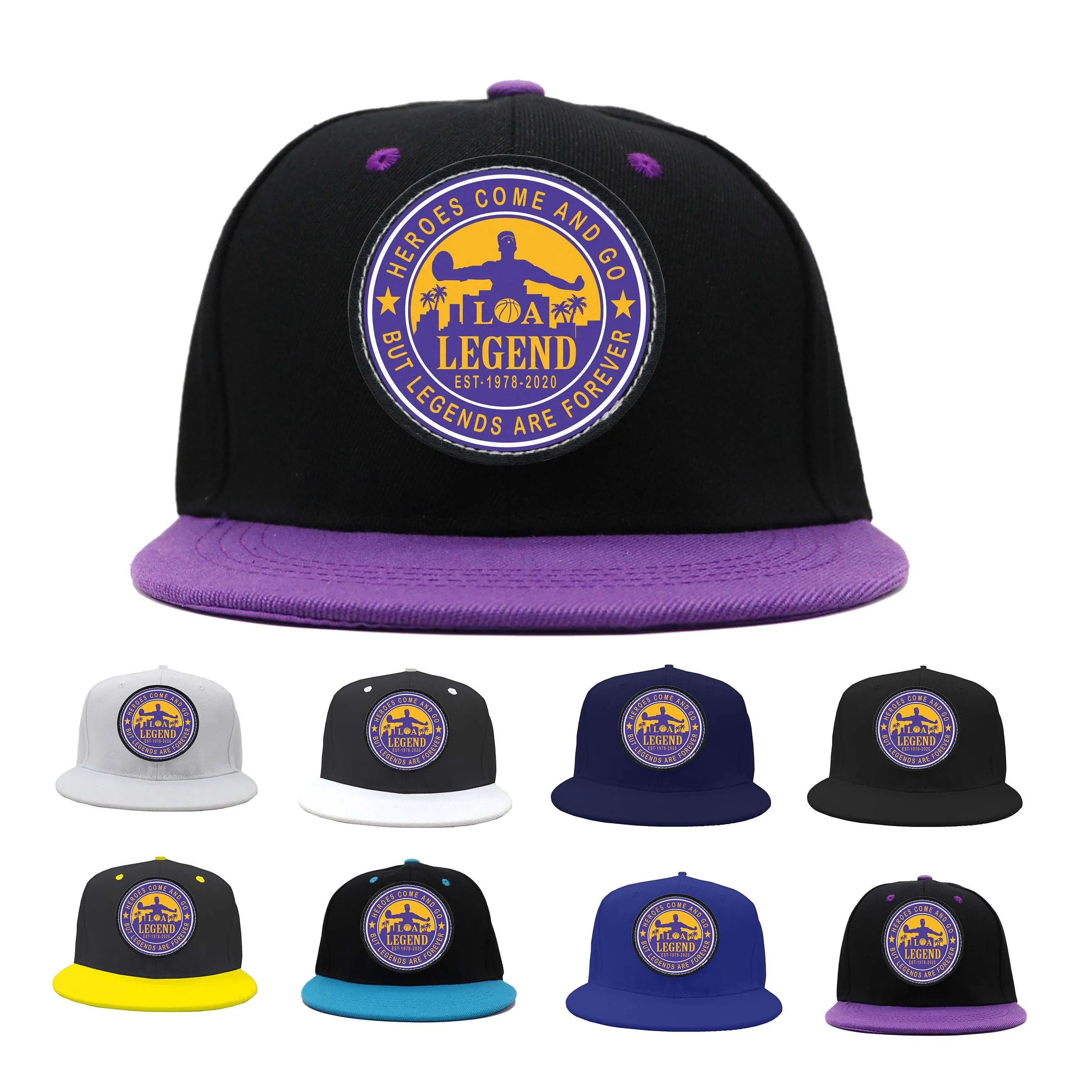 Snapbacks Los Angeles Baseball Cap Uni Justerbar hjälte kommer och går men legender är platt grim snapback basket 24 fans hat dropp deli dhw9i