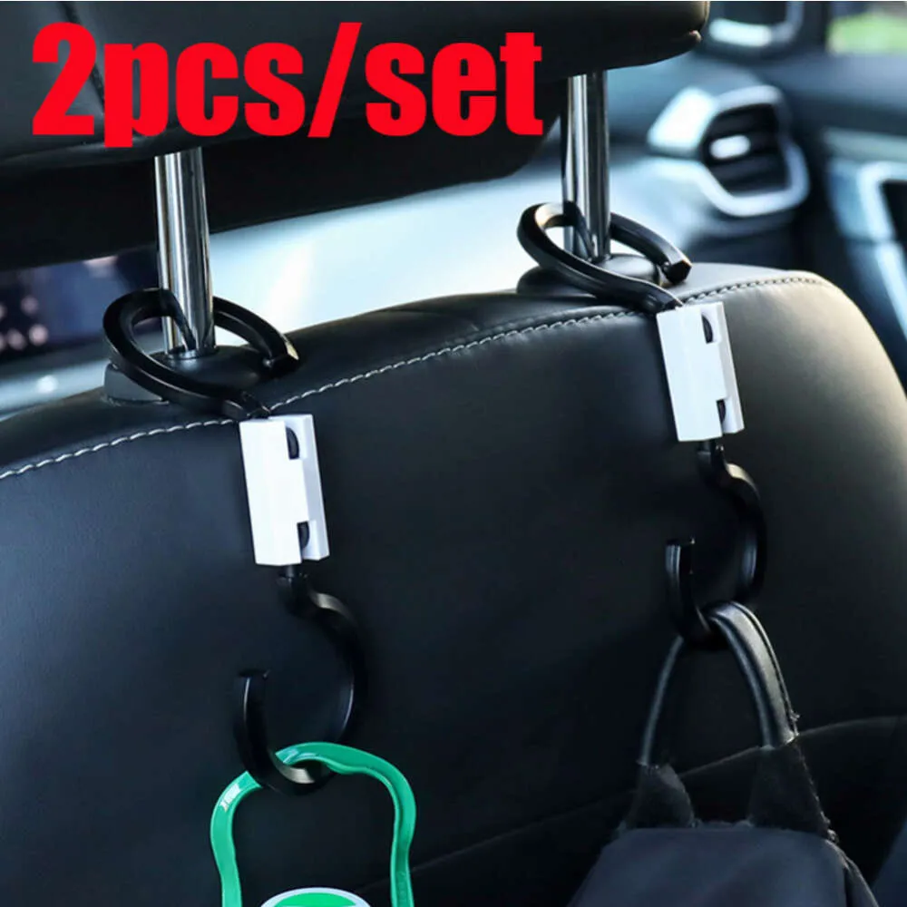 Upgrade 2pcs Car Seat Backrest Storage Hooks Multi-functional Adjustable Hooks Back Seat Detachable Storage Auto Finishing Accessories