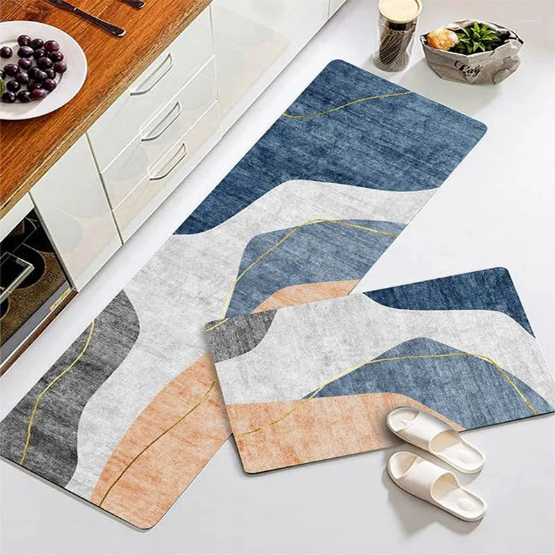 Long Kitchen Mat Bath Carpet Floor Mat Home Entrance Doormat Tapete  Absorbent Bedroom Living Room Floor Mats Modern Kitchen Rug