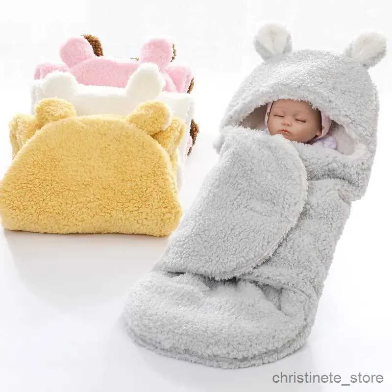 Blankets Swaddling Newborn Baby Blanket Winter Swaddling Berber Fleece Baby Swaddle Wrap Infant Bedding Stroller For Toddlers Baby Sleeping Bag R231130