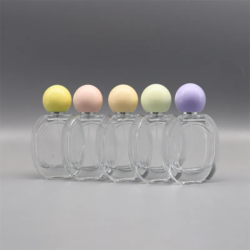 30ML oval glass perfume bottle luxury empty portable perfume refill perfume bottle cosmetic spray bottles