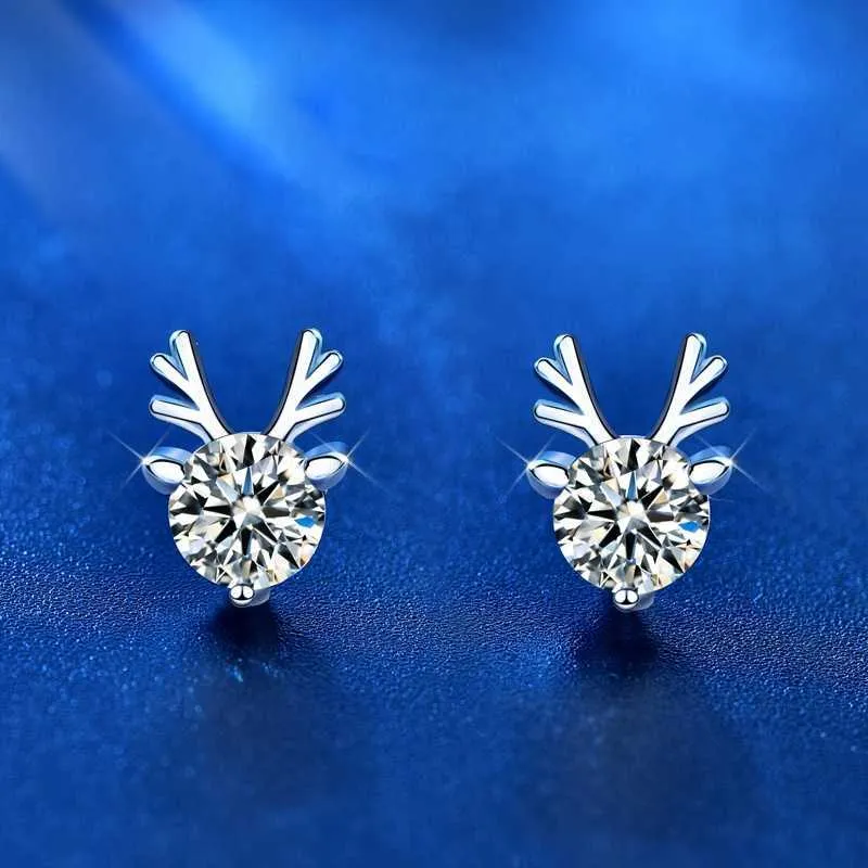 Artificial sales solitaire earrings