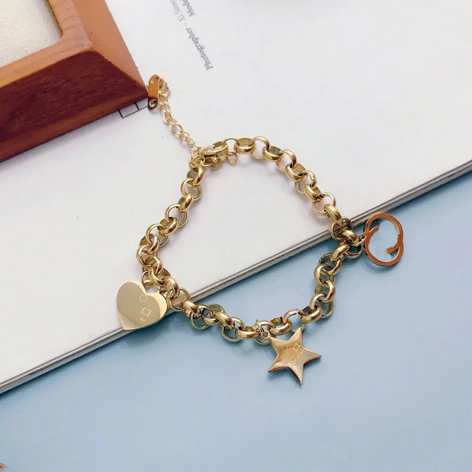 Gezondheid Hechting Bedenken Nieuwe Stijl Armbanden Dames Armband Polsband Manchet Ketting Ontwerper  Brief Sieraden 18K Vergulde Roestvrijstalen Bruiloftsliefhebbers Cadeau  Armbanden Groothandel L023 Van 15,76 € | DHgate