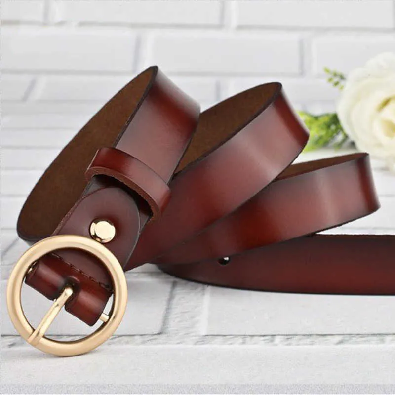 Hosenträger Damen Pin dekorative runde Schnalle elastischer Mode Damen vielseitiger Hosengürtel verbreitert
