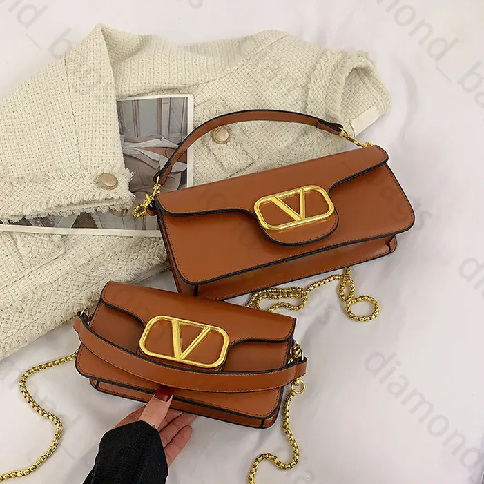 2 Größen Umhängetaschen für Damen, Handtasche mit Klappe, hochwertige Designer-Taschen, zwei Riemen, Luxus-Handtaschen, Taschen aus Leder mit metallischer Schnalle, gesteppte Designer-Tasche mit V-Buchstabe