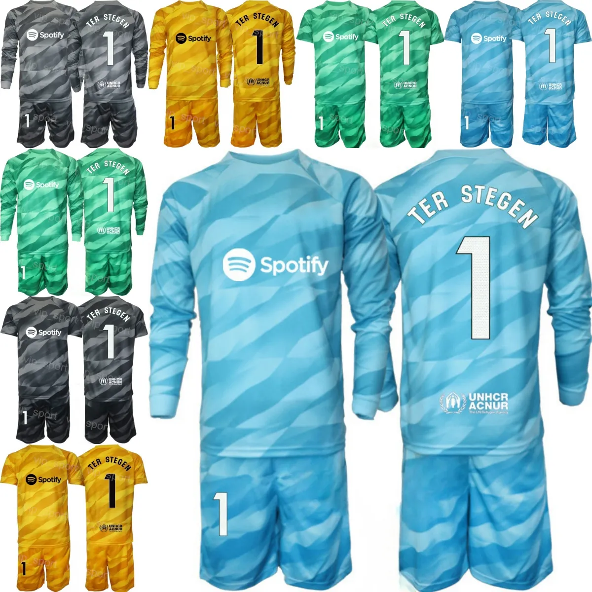 Club Team målvakten långärmad fotboll 1 Marc-Andre ter Stegen Jersey målvakt GK Set 13 Inaki Pena 26 Ander Astralaga Antoni Ramallets fotbollsskjorta man barn Basai