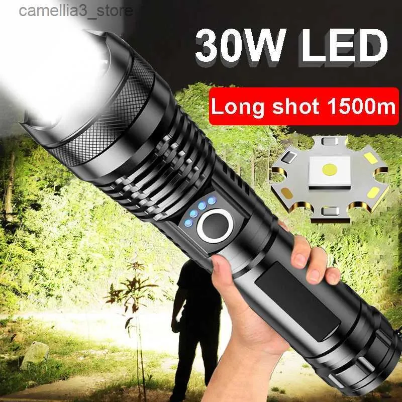 Torches Ultra mocne doładowanie latarki GT10 LED LED LASHTLIGHTS LATRYKA DŁAGA DŁUGO ZAKRESKA LATRIATALNOŚCI DŁUGO