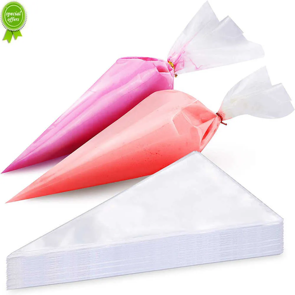 Nouveau 100/50/20 pièces poche à douille jetable sacs à pâtisserie glaçage Fondant gâteau crème sac pour décorer pâtisseries gâteaux outils de cuisson