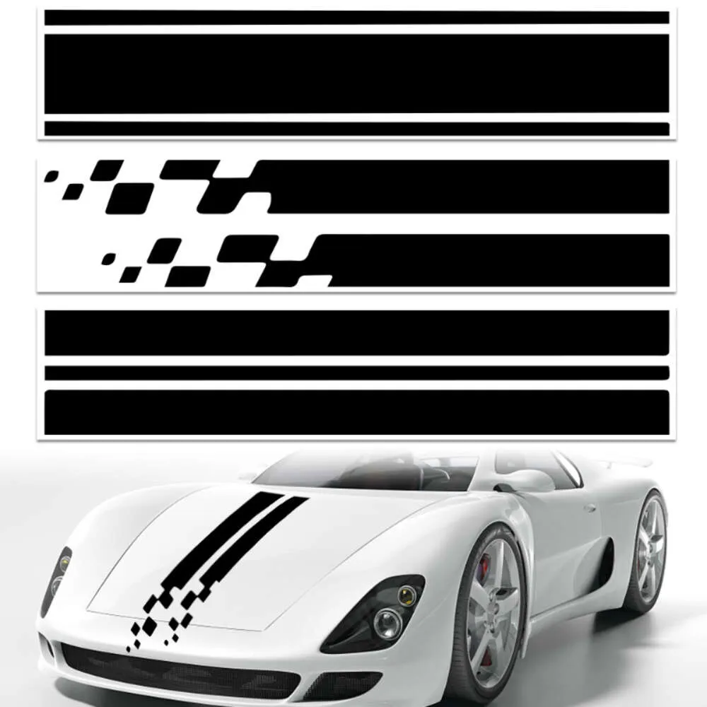 Upgrade Car Cover Racing Stripe Naklejki Modyfikacja Automatyczna stylistyka winylowe naklejki dekoracyjne Wodoodporna naklejka PVC