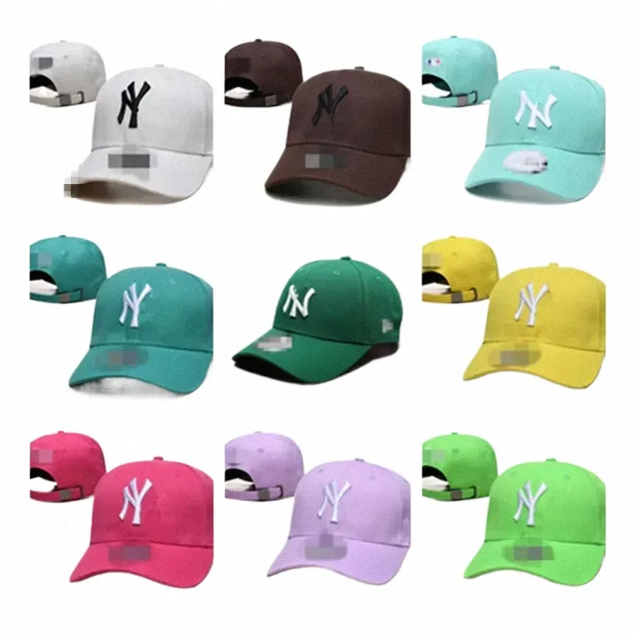 New Baseball Cap Designers Caps Sun Chapéus Mens Womens Bucket Hat Mulheres Snapback HatsMen Luxurys Boné de Beisebol com NY Carta H5-3.18