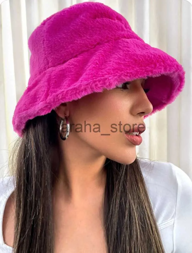 Bonnet/casquettes de crâne Rose rouge chapeau de pêcheur en peluche pour hommes et femmes automne et hiver Pot chapeau mode chapeau chaud chapeau de seau J231130