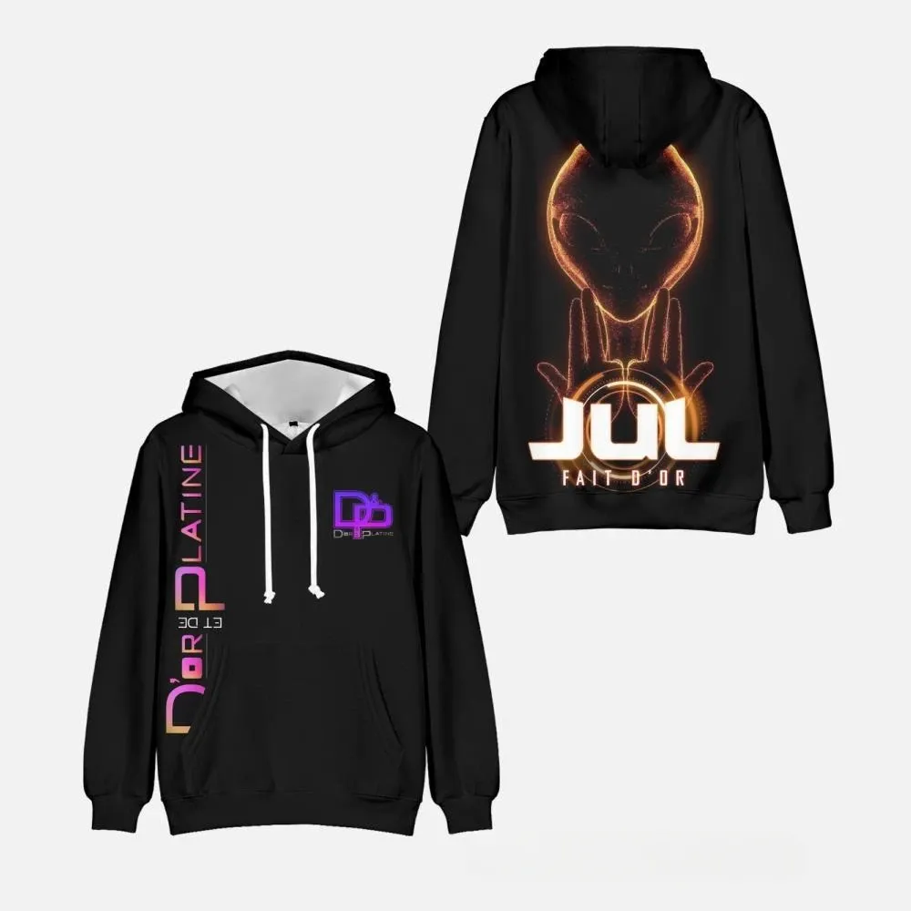 Sweat à Capuche Homme Style Hip-hop - Inspiration Jul - Poche Kangourou - 80% Polyester 20% Coton - 4