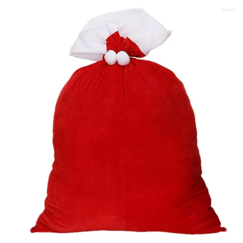 Depolama çantaları Noel Noel Bag Hediyeler için Büyük Hediye Drawstring ile mevcut oyuncak