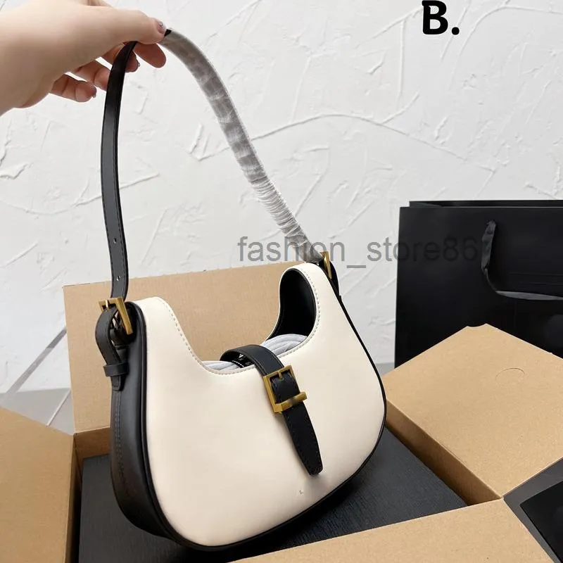 2023 Axillaire tas vrouwen schouder crossbody tassen hoogwaardige portemonnee echt lederen verwijderbare riem goud hardware mini tote handtassen portemonnee