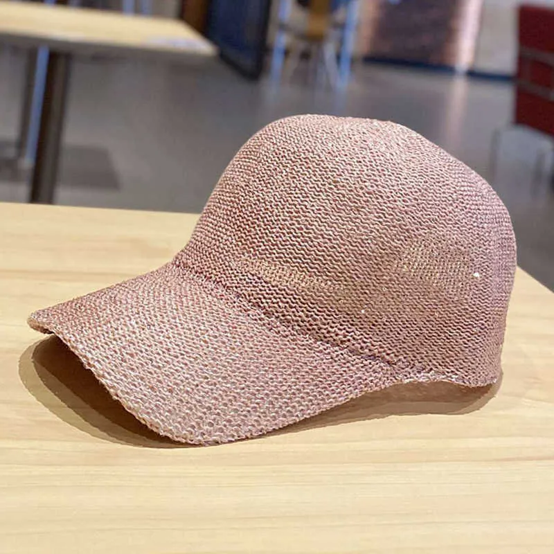 Ball Caps Ladies Mesh Cap Summer Outdoor Hearhables Sunshade Caps Snapback Hat 2022 Новая мода All-Match Women Girls Travel Baseball Hat G230201