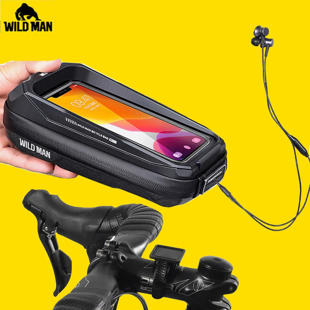 Panniers s New Holder Case 6.9in Mobile Phone Waterproof Cycling Bike Mount Stand Bag Handlebar MTB Bicycle Accessories 0201