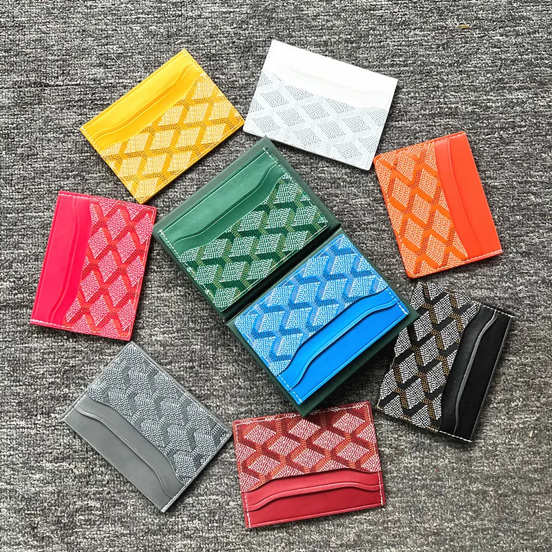 5a Kwaliteit Echte lederen munt Purse Gy Designer Card Paspoorthouder Key Pouch Luxurys enkele portemonnee Heren Wallet Hallet houders Mini Wallets Pocket Interieur Slot