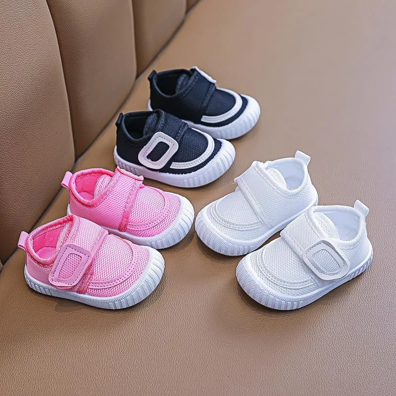 Första Walkers Baby Girl Shoes Born Cute Toddler Sneakers Soft Bottom Canvas bekväm för STP024