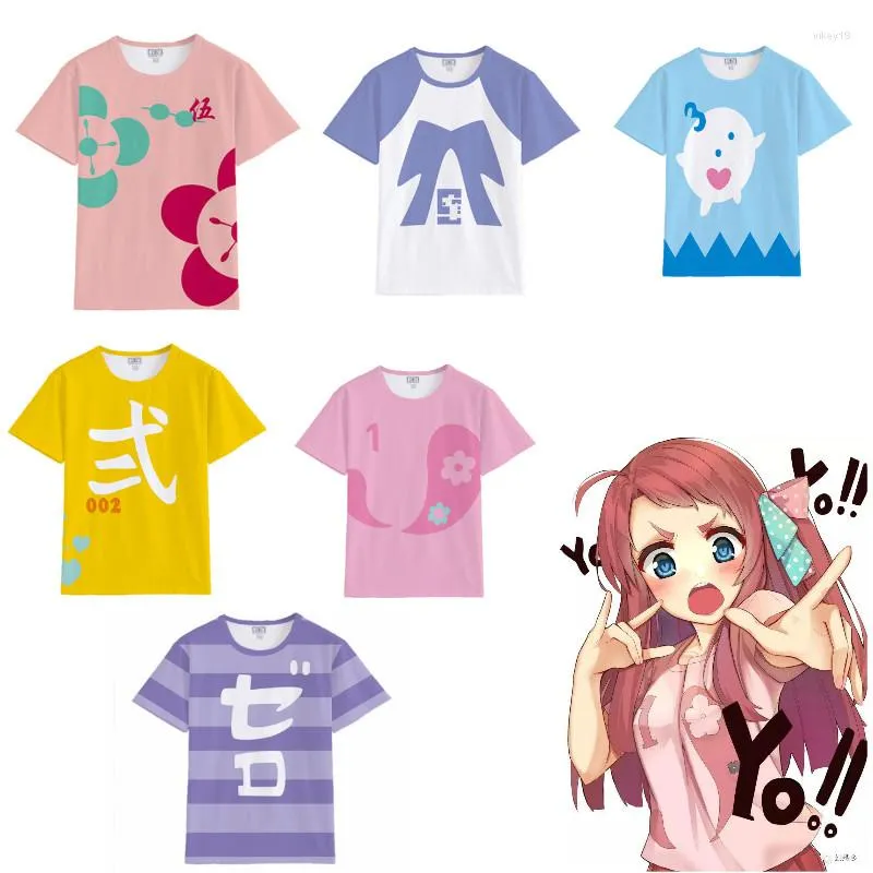 Camisetas de hombre Anime Zombieland Saga Sakura Minamoto disfraz Konno Junko Cosplay camiseta camisetas sin mangas