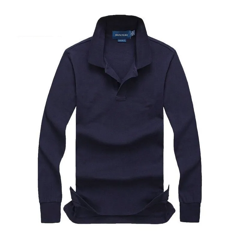 Herenpolo's heet verkoop merk Herenpolo's klein paard geborduurd poloshirt Hoge kwaliteit polo's Heren katoenen shirt met lange mouwen s-ports jerseys Plus S-2XL