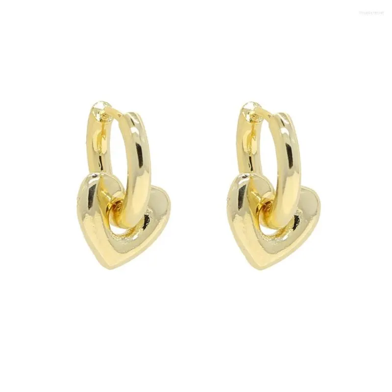 Hoop örhängen Punk Heart Set Simple Circle Jewelry for Women Girls Steampunk Ear Clip Style Earring Ring Ring