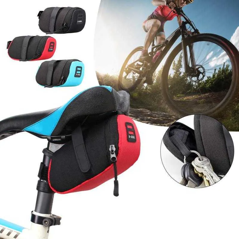 Paniers S Nylon Bicycle Biciche à prova d'água Ciclismo Bolsa traseira traseira Acessórios de sacola de sela de armazenamento ao ar livre 0201