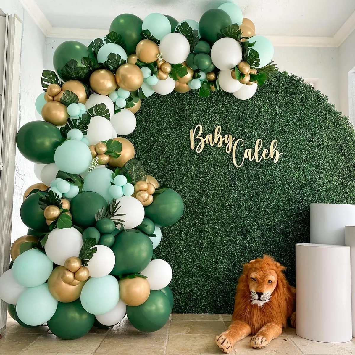 Andere Event Party liefert Macaron Green Ballon Garland Arch Kit Hochzeit Ballon Geburtstagsdekor Kinder Jungle Safari Theme Babyparty 230131