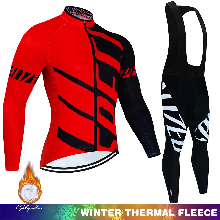 Radsporttrikot setzt Winter Thermal Fleece Set Racing Bike Anzug Mountian Bicycle Clothing Ropa Ciclismo 221201