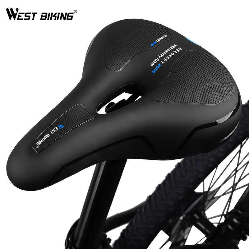 S West Biking Thesing快適な自転車フロントシートMTBマウンテンバイクソフトクッションホローショックプルーフサイクリングサドル0131