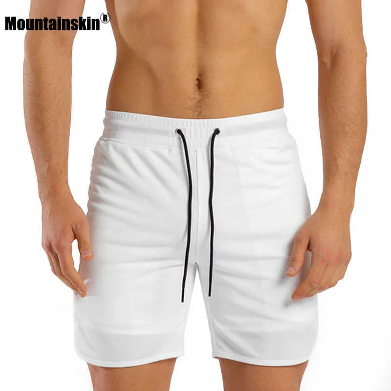 Shorts pour hommes Mountainskin Joggers Shorts d'été hommes cordon élastique Fitness travail décontracté respirant pantalon court MT G230131