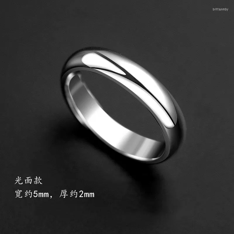 Anneaux de mariage Mode Hommes Argent Ouvert Doigt Bague Réglable Pour L'engagement Mâle Bijoux Simple Classique