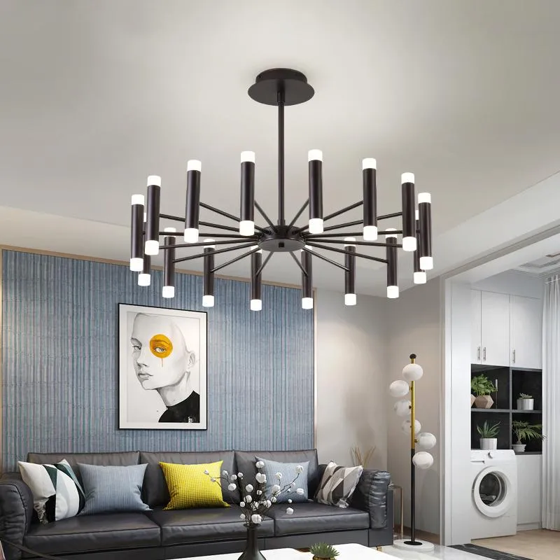 Pendant Lamps Modern Fashion Designer Black Brown Led Ceiling Art Deco Chandelier For Kitchen Living Room Loft BedroomPendant