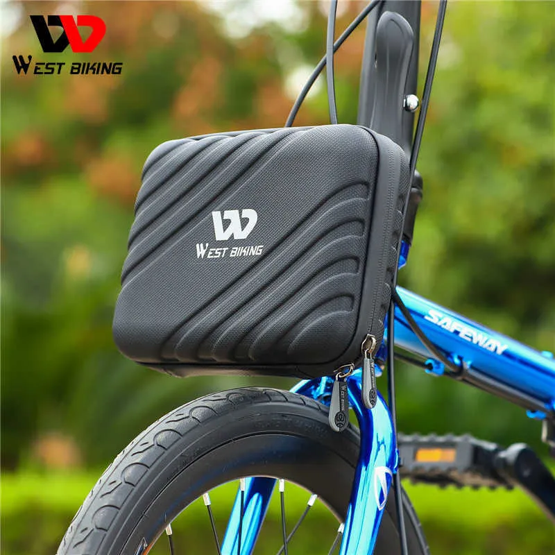 s WEST BIKING Custodia per bicicletta impermeabile di grande capacità per manubrio per tubo anteriore Borsa da ciclismo per borse laterali per scooter elettrico 0201