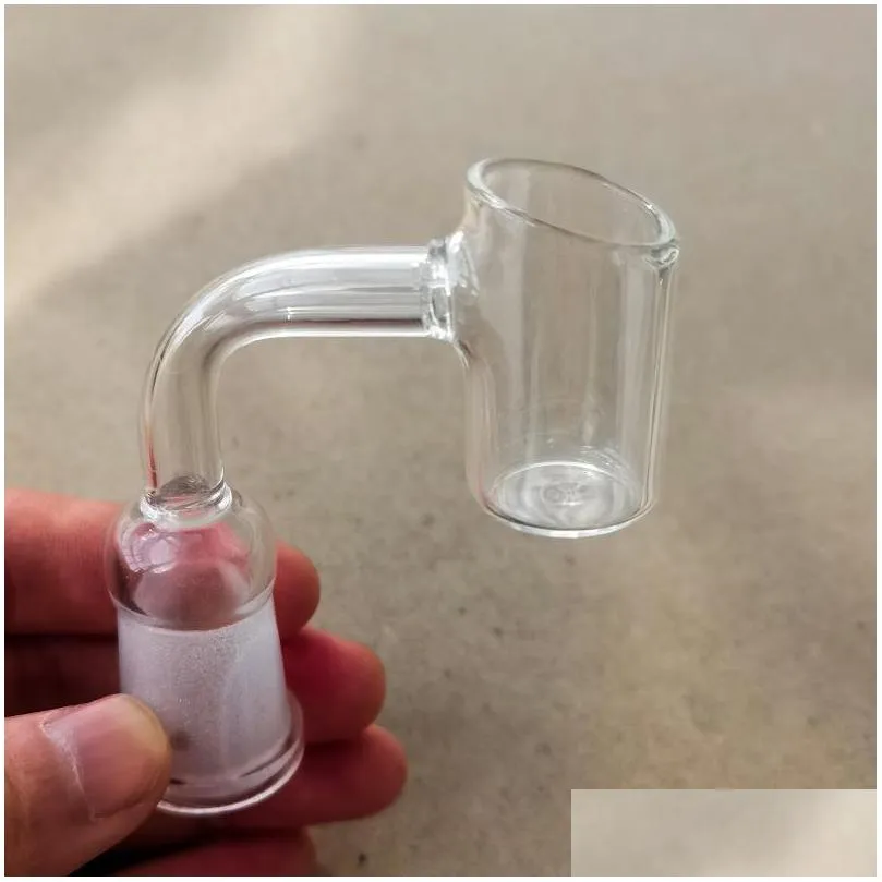 Smoking Pipes Clear 14Mm Female Glass Bowls Tobacco Herb Bowl Pyrex Thick Pipe For Dab Rig Percolater Bong Adapter Transparent Bent Dhhja